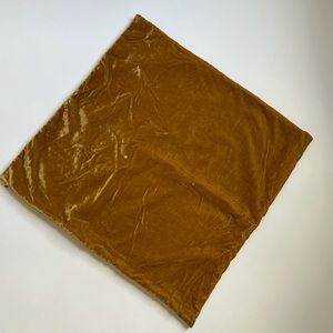 West Elm 20x20 Velvet Pillow Cover - Gold